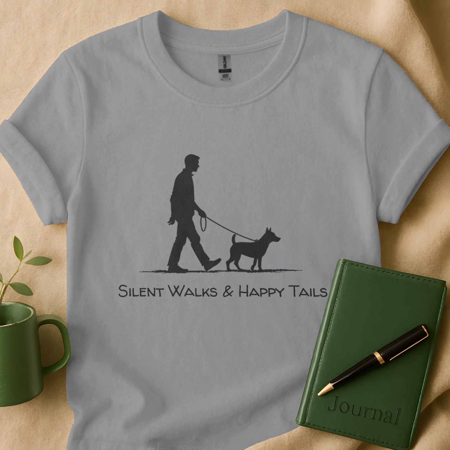 Silent Walks & Happy Tails Graphic T-Shirt product
