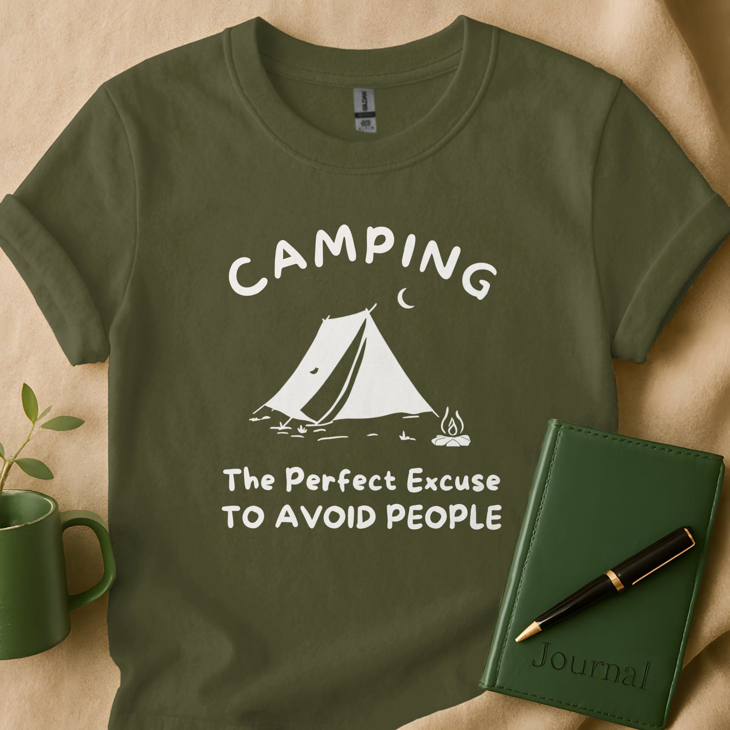 Camping The Perfect Excuse to Avoid People Shirt product type