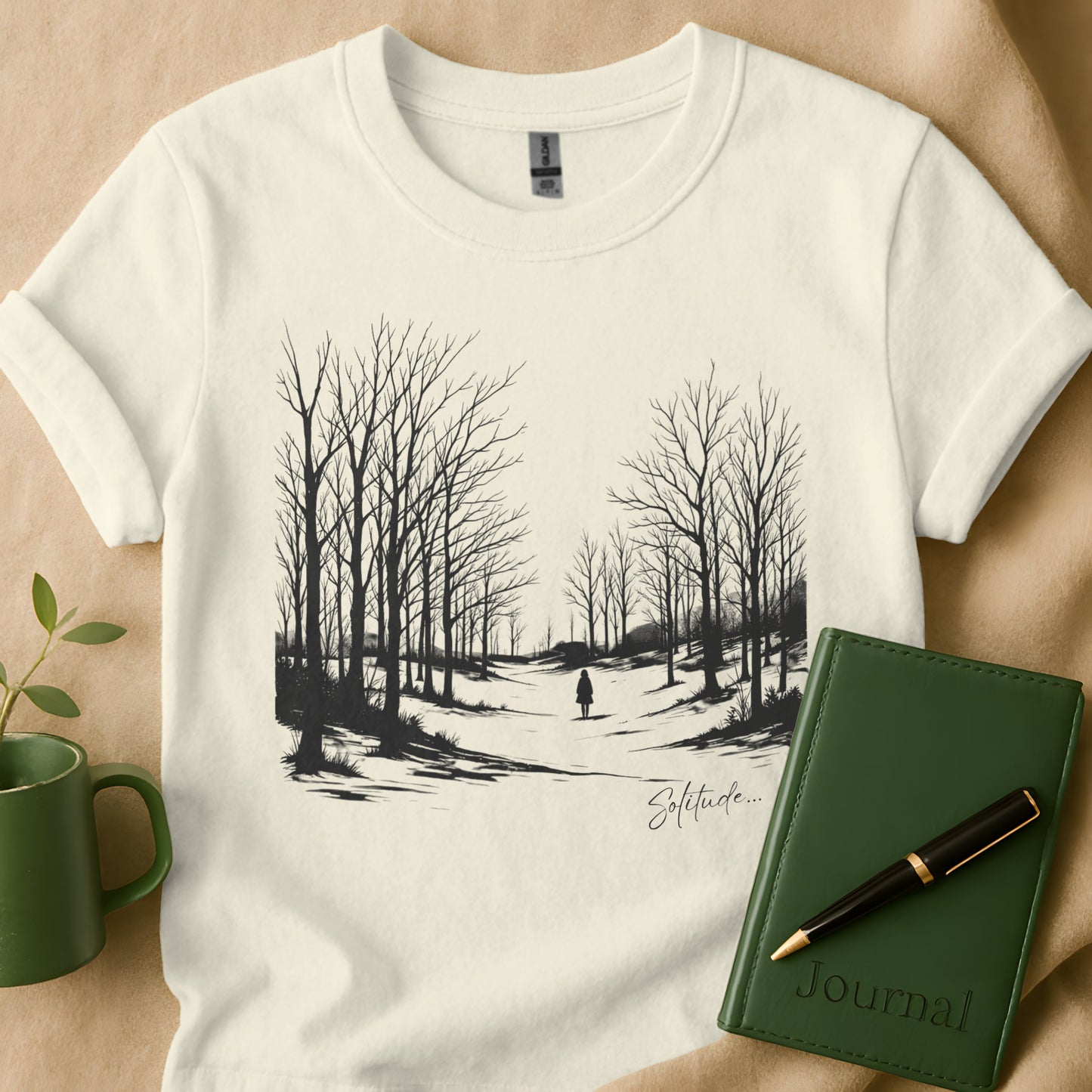 Solitude Scenic Forest Tee Shirt Unique Design product