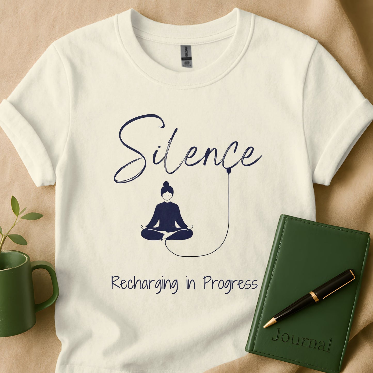 Silence Recharging in Progress Graphic T-shirt product