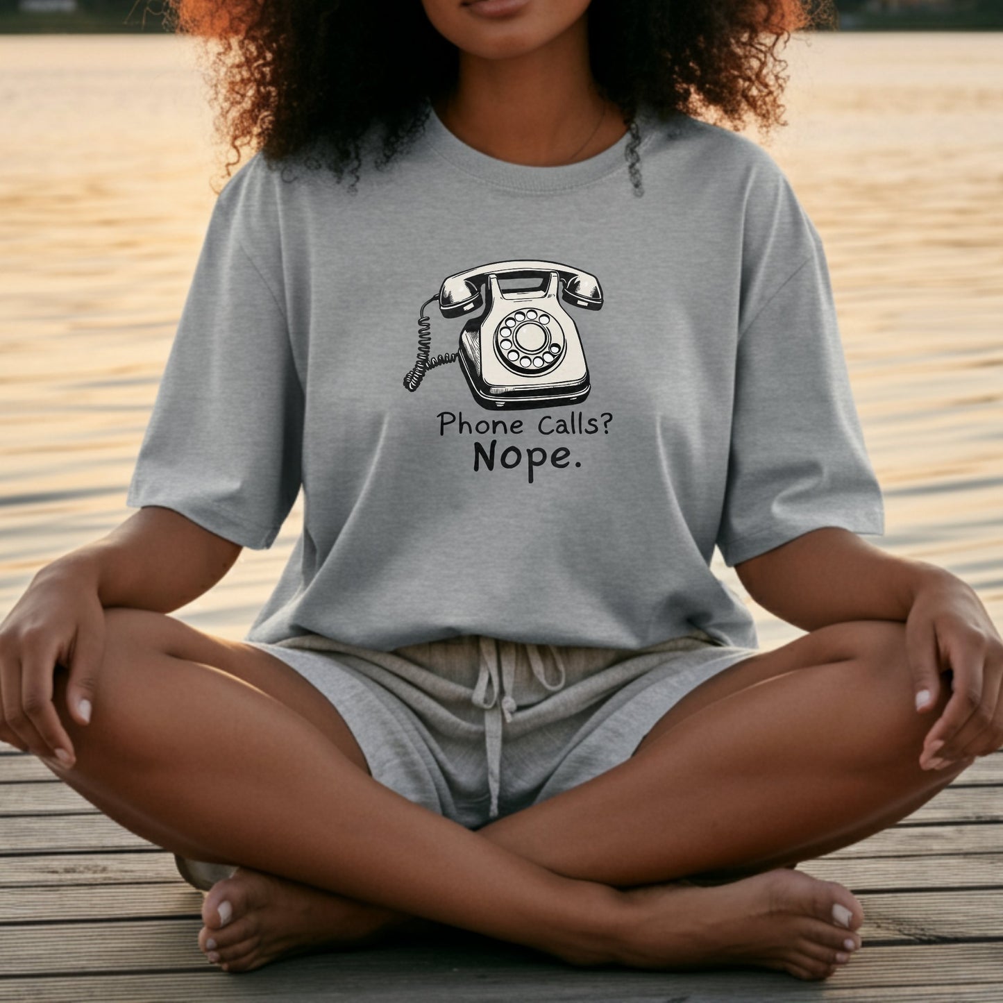 Phone Calls Nope Graphic Tee Shirt product type