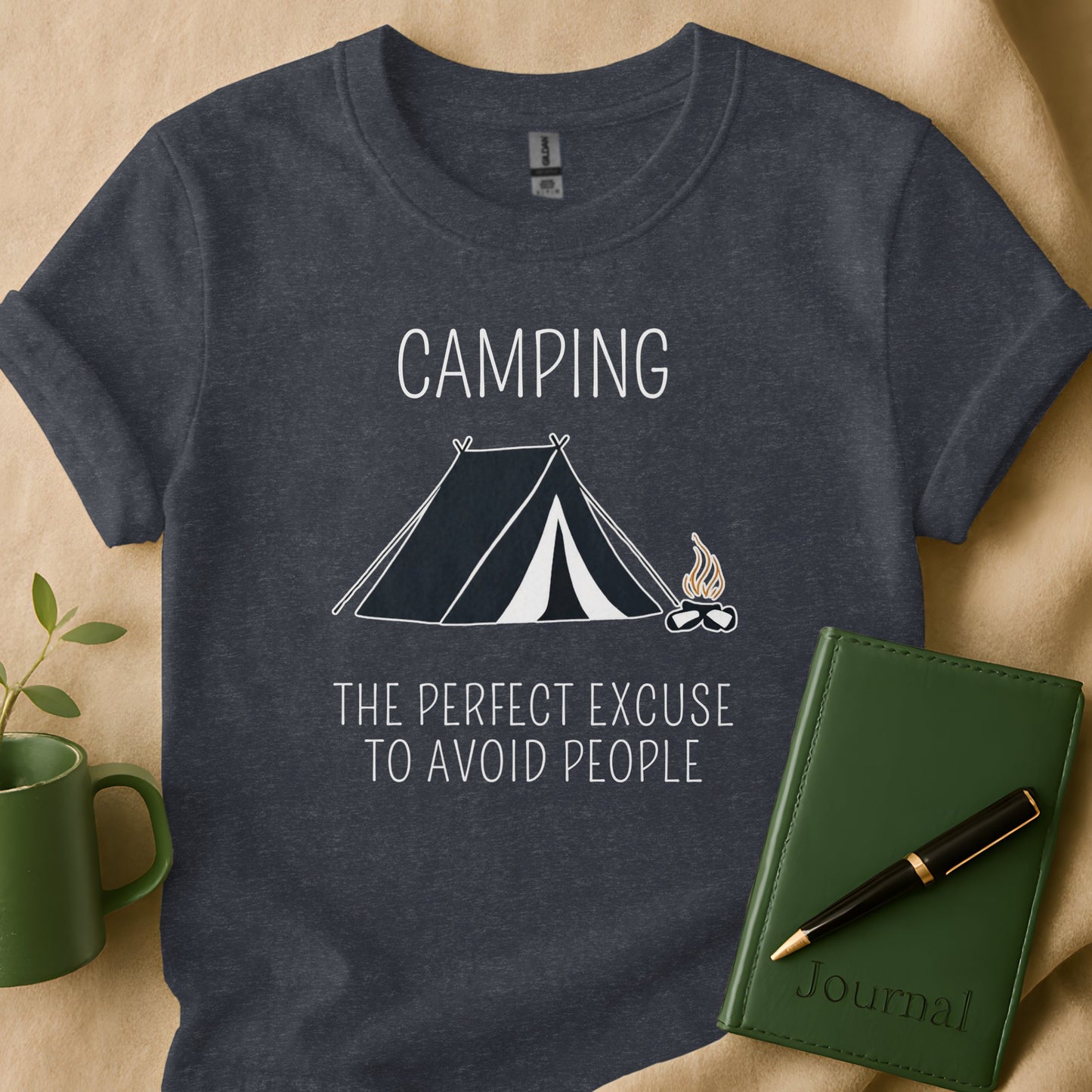 Camping Graphic Tee Perfect Excuse to Avoid People product