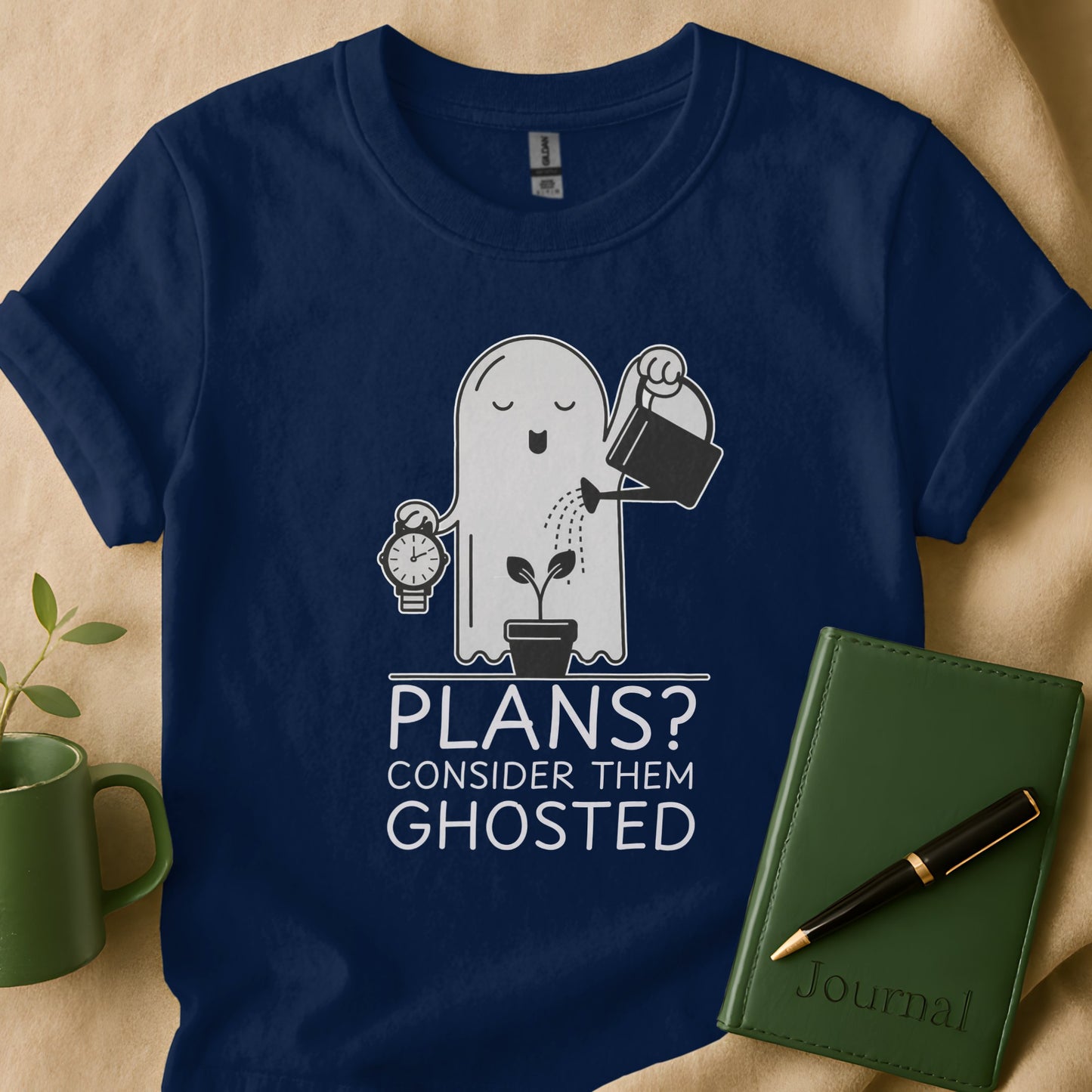 Plans Consider Them Ghosted Humorous Graphic Shirt Product