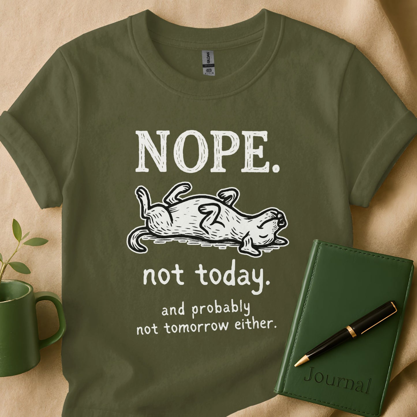 Funny Nope Not Today Graphic T Shirt product