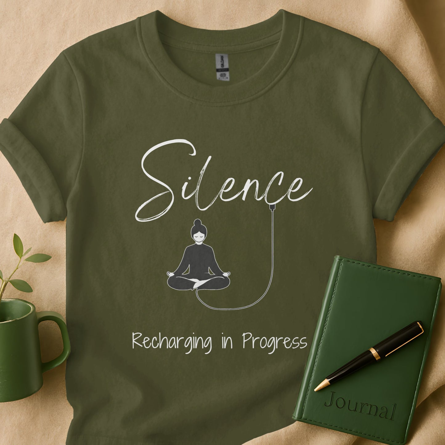 Silence Recharging in Progress Journal product type