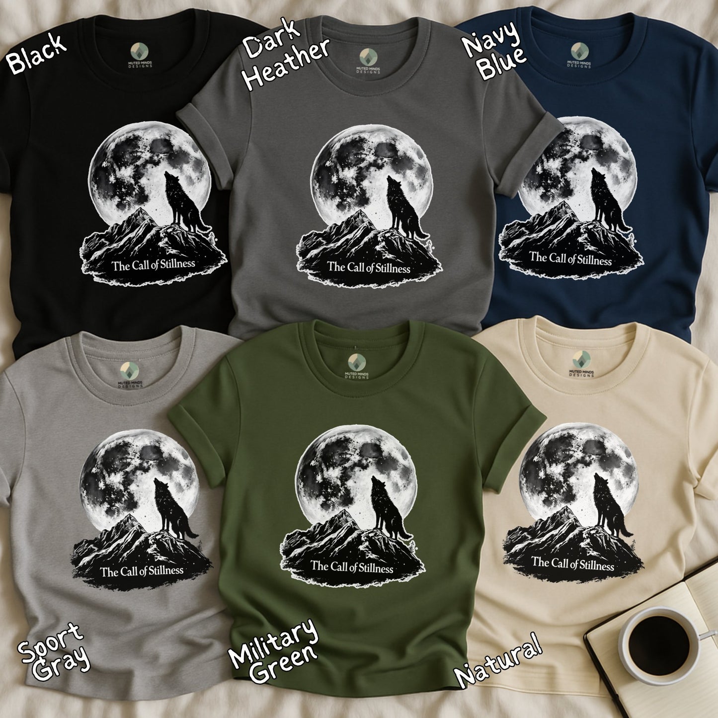 The Call of Stillness Wolf Moon T-Shirt product type