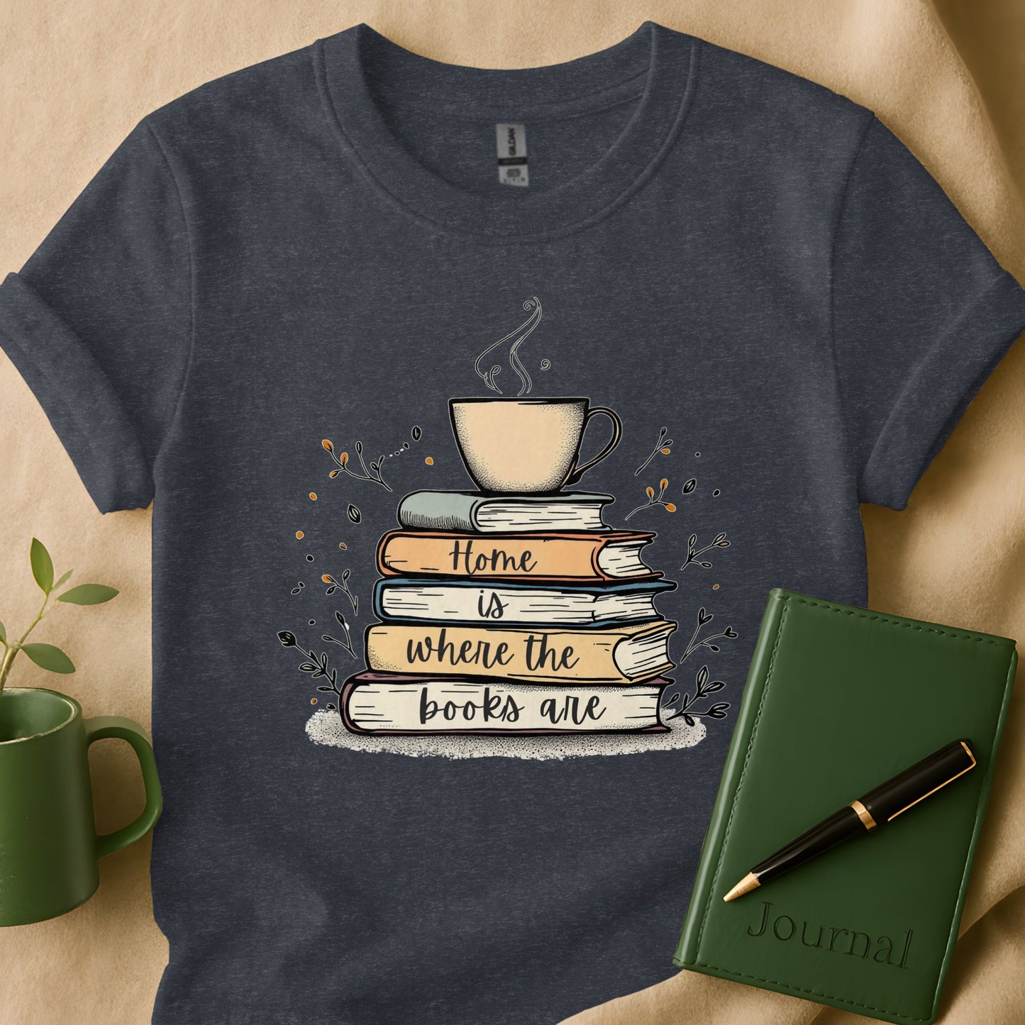 Home is Where the Books Are Graphic Tee product