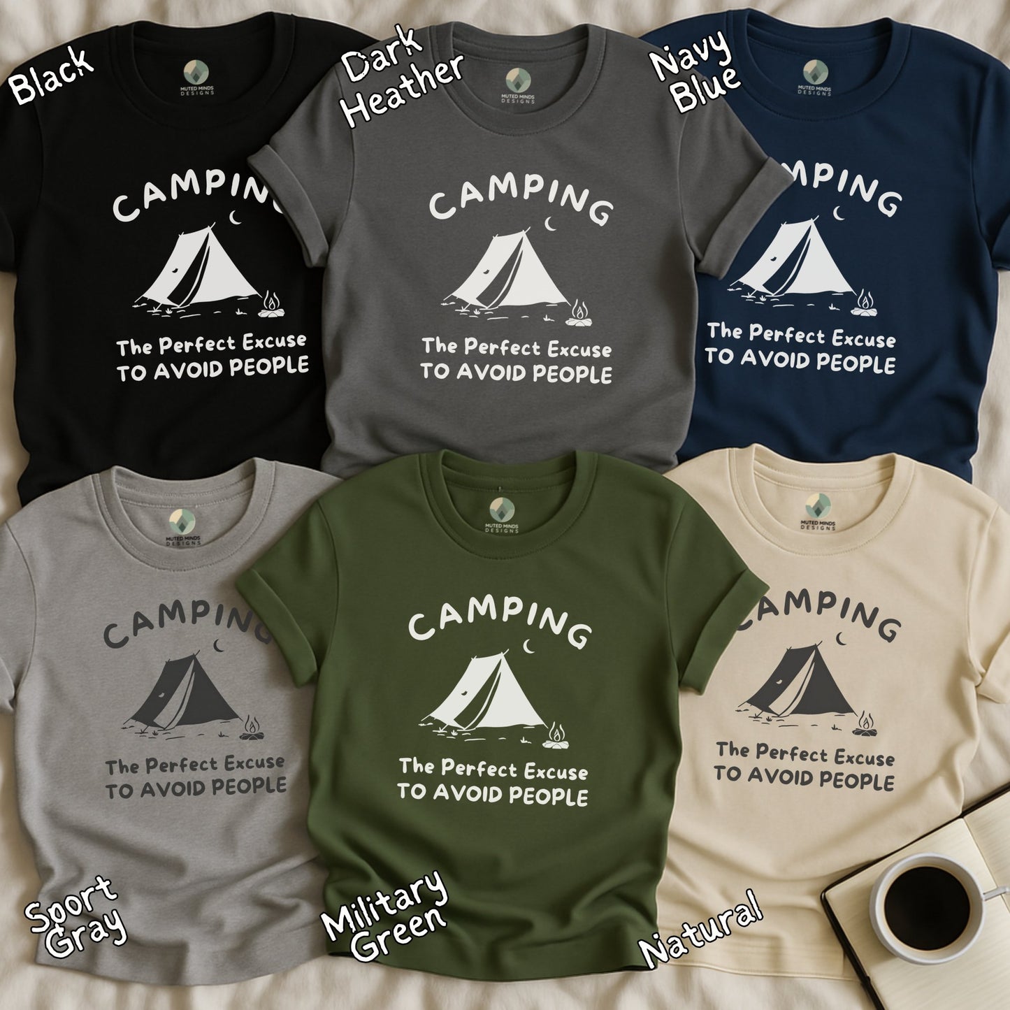 Funny Camping Graphic Tee Avoid People Shirt product