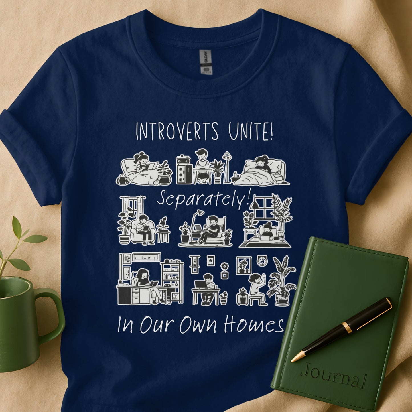 Introverts Unite Separately In Own Homes T-shirt product