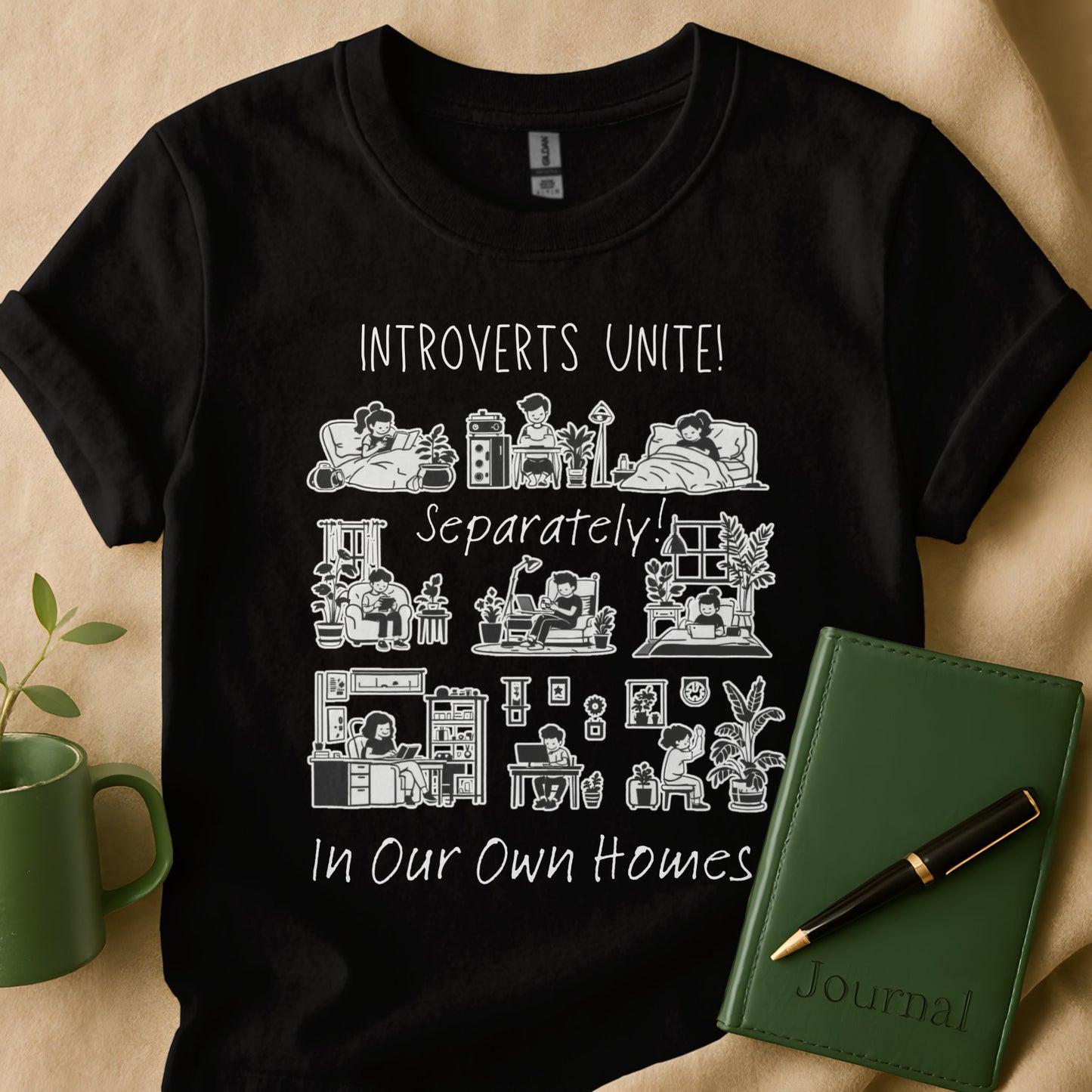 Introverts Unite Separately In Our Own Homes T-shirt product