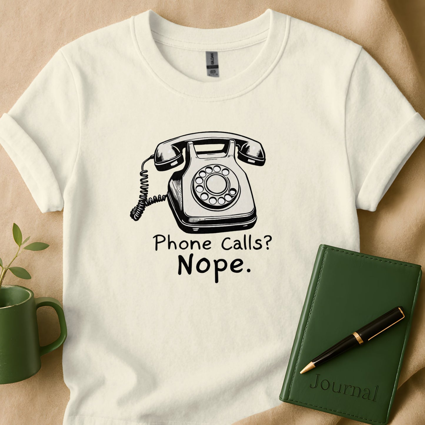 Phone Calls Nope Graphic Print Unisex T-Shirt product