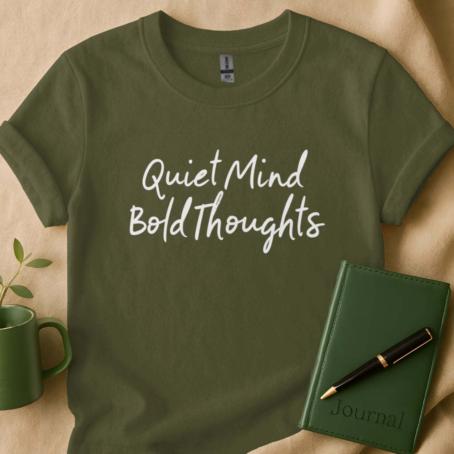 Quiet Mind Bold Thoughts Graphic T-shirt product type