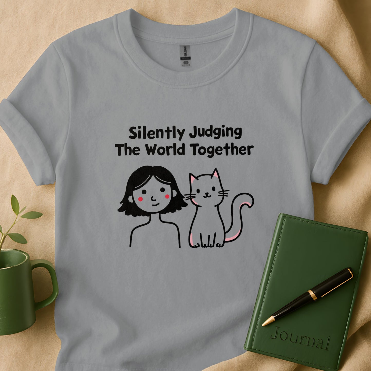 Silently Judging The World Together Funny Shirt product type