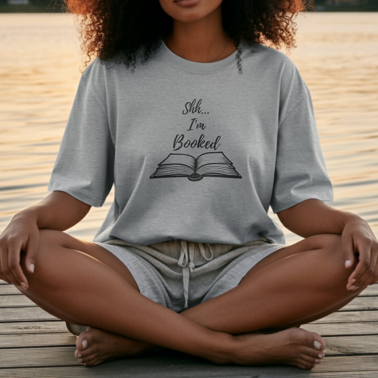 Shh I'm Booked Graphic Tee for Book Lovers product