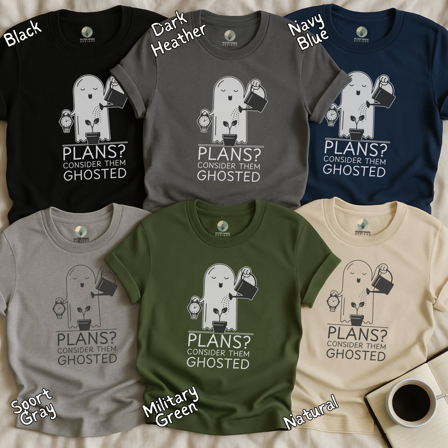 Ghost Themed Funny Graphic Tee Casual Unisex Product