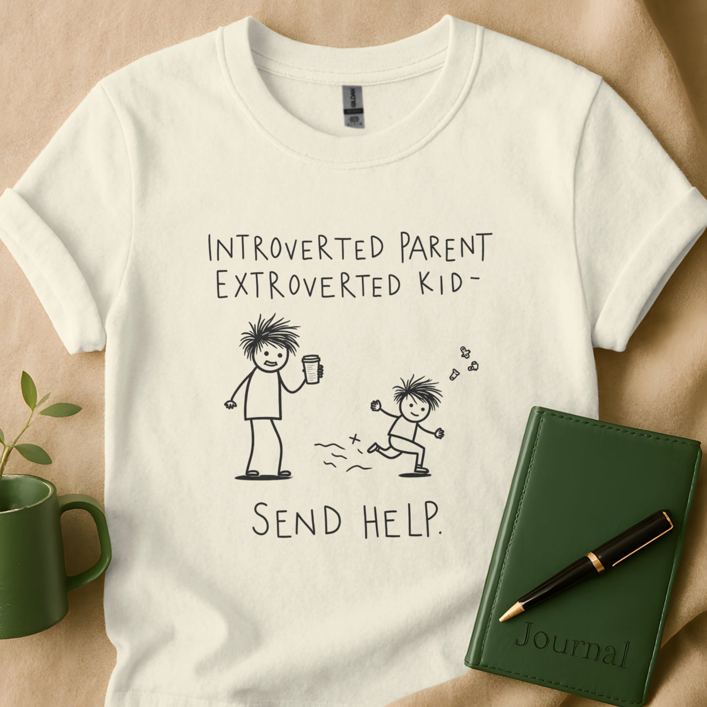 Introverted Parent Extroverted Kid Funny Shirt product type