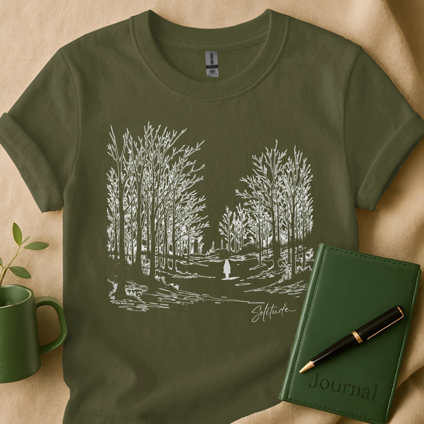 Solitude Forest Landscape Graphic T-Shirt product type