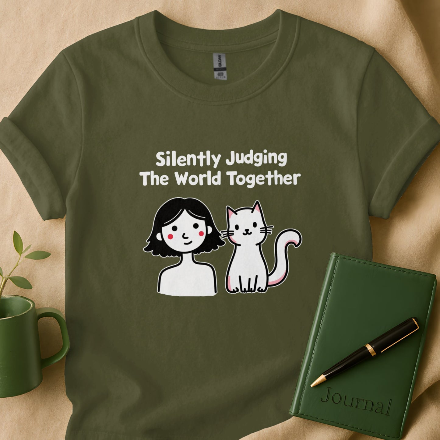 Silently Judging The World Together Graphic Tee product type