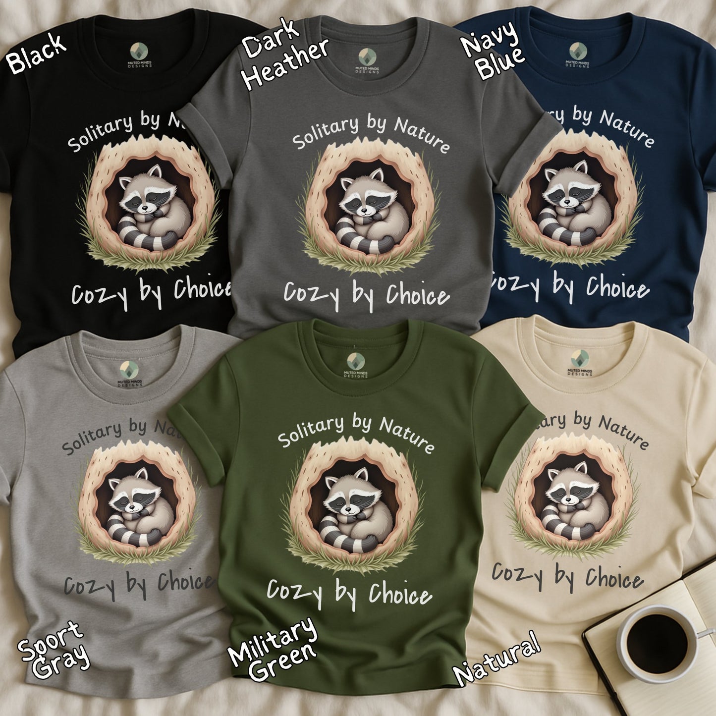 Solitary by Nature Cozy by Choice Graphic T-shirt product