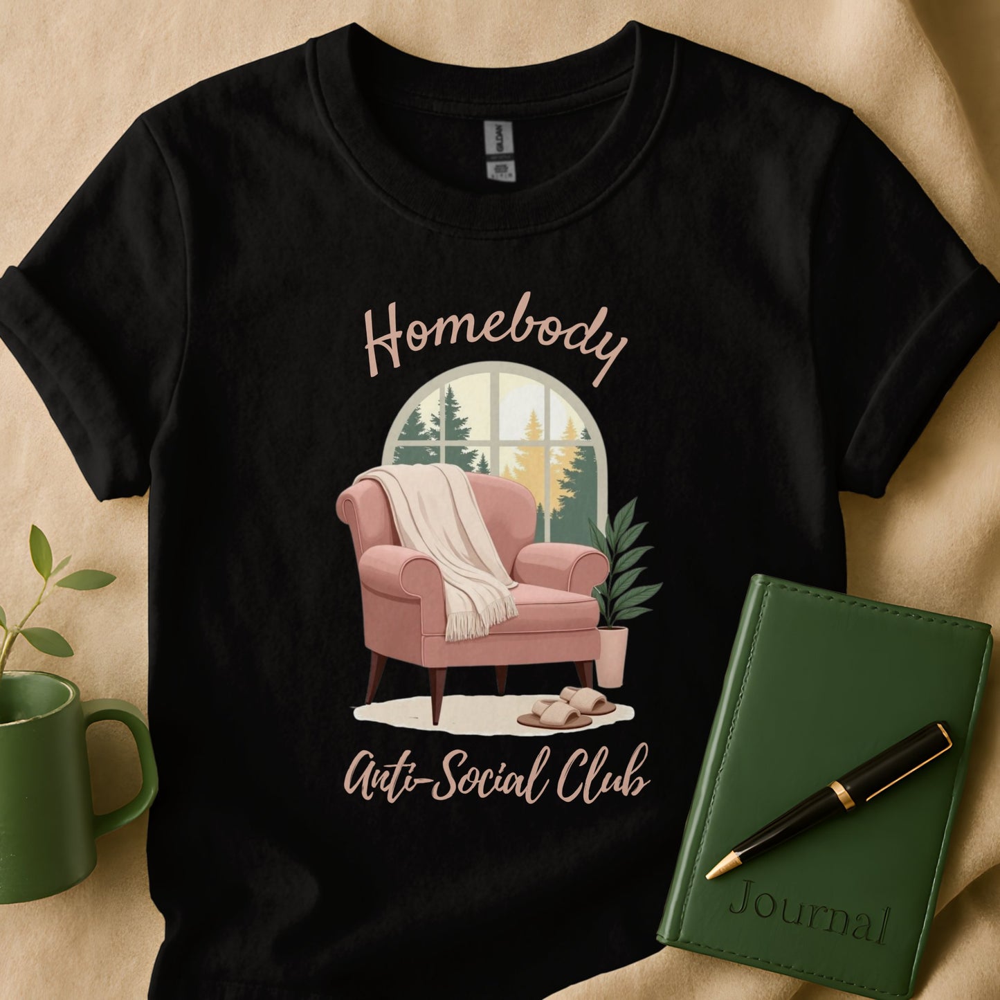 Homebody Anti-Social Club Design Unisex T-Shirt Product