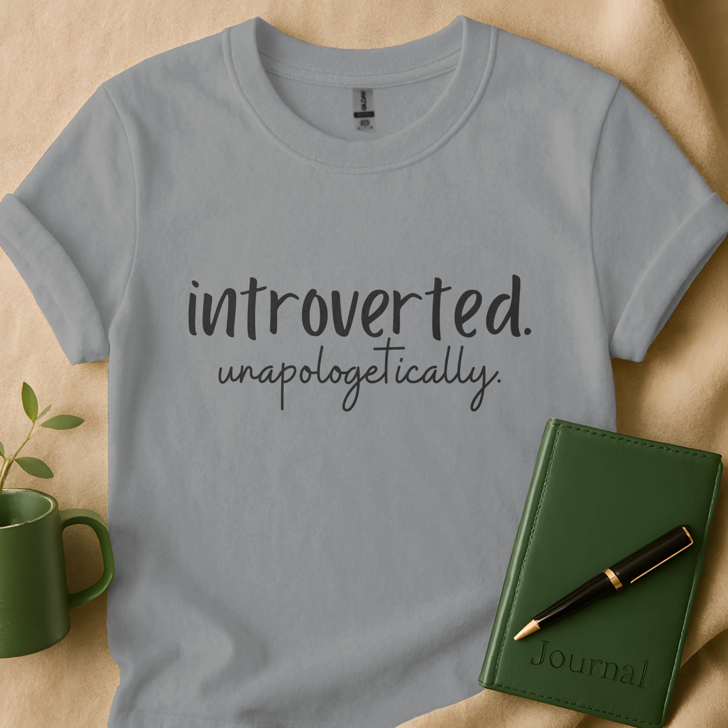 Introverted Unapologetically slogan tee shirt product