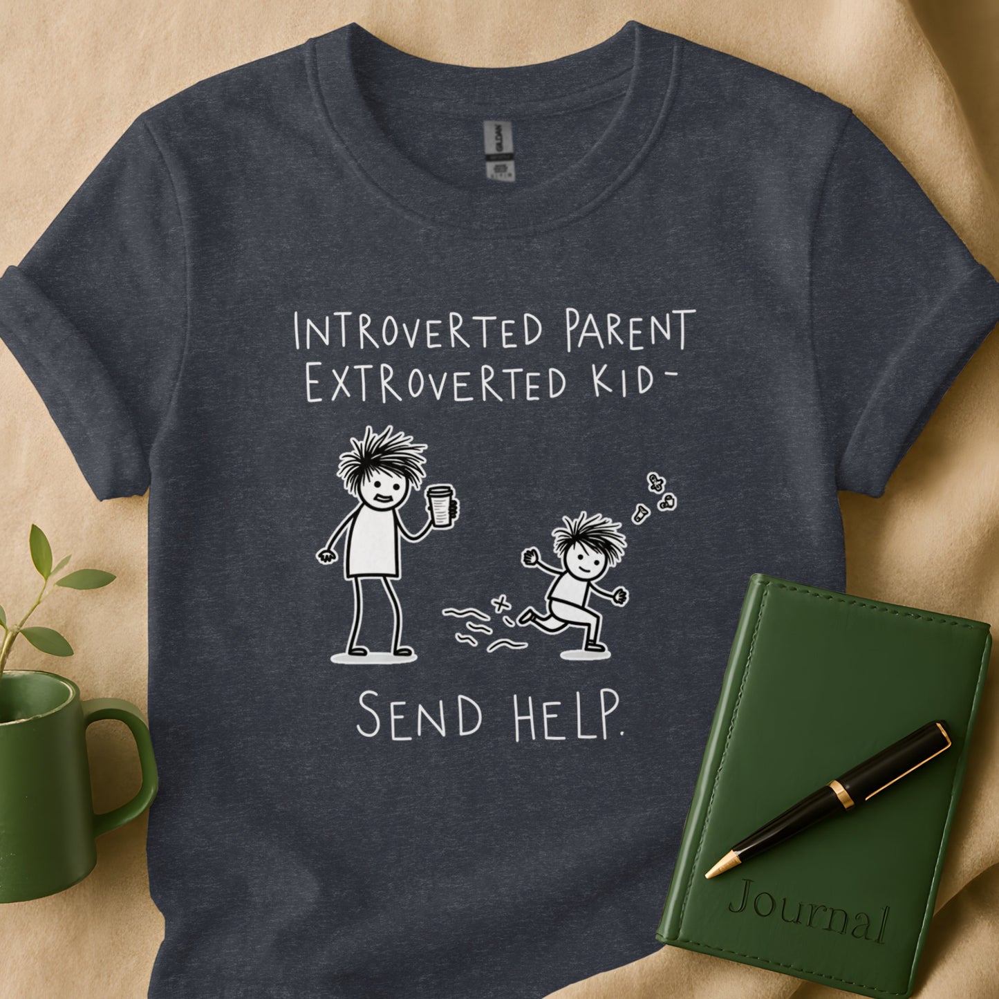 Introverted Parent Extroverted Kid Send Help Shirt product type