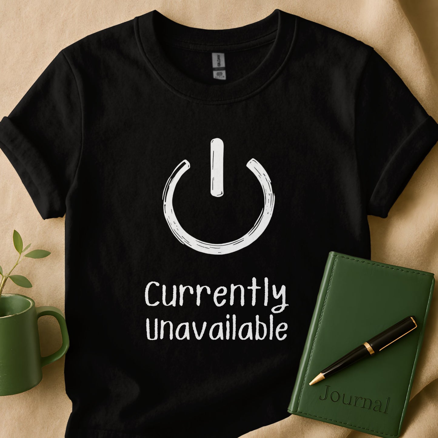 Currently Unavailable Power Button Graphic Tee product