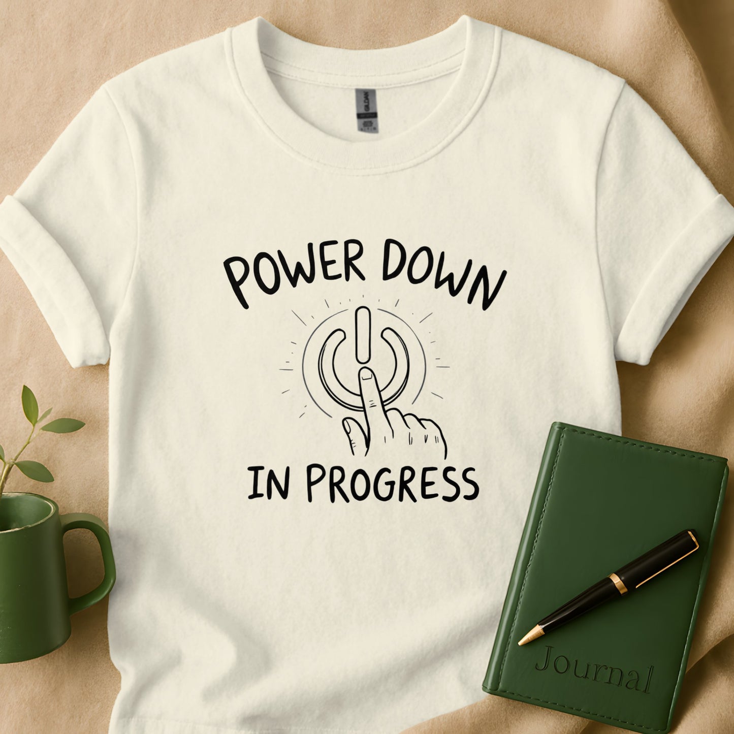 Power Down in Progress Graphic T-Shirt product