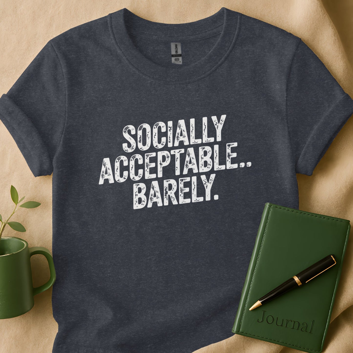 Socially Acceptable Barely Graphic Tee product type