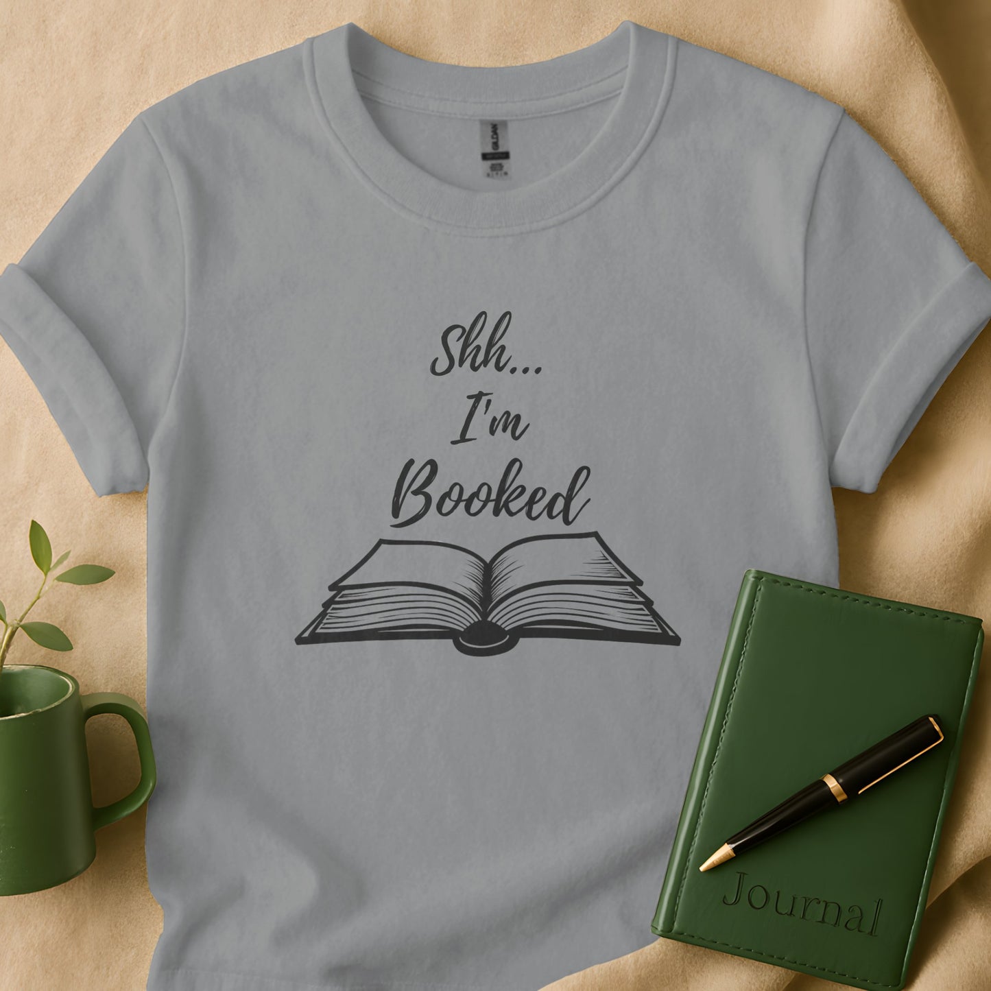Shh I'm Booked Graphic T-Shirt for Book Lovers product
