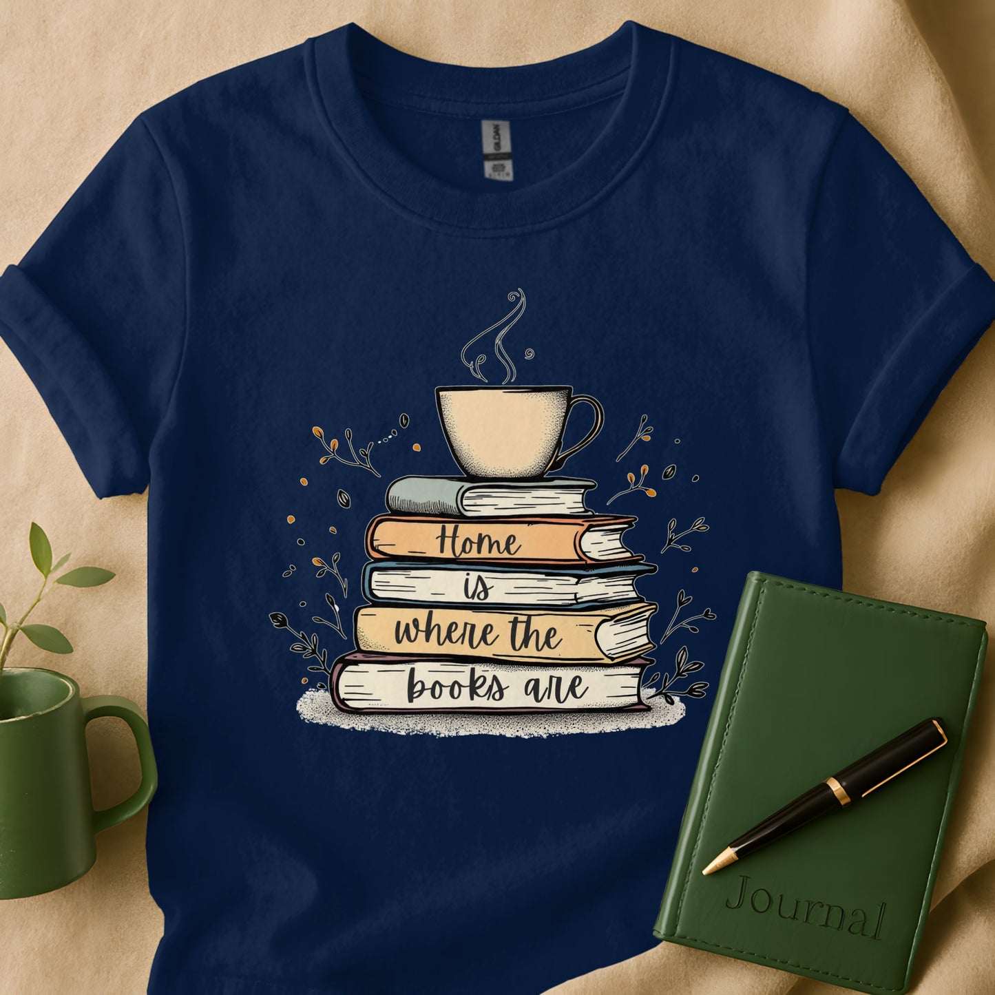 Home is Where the Books Are Graphic Tee product