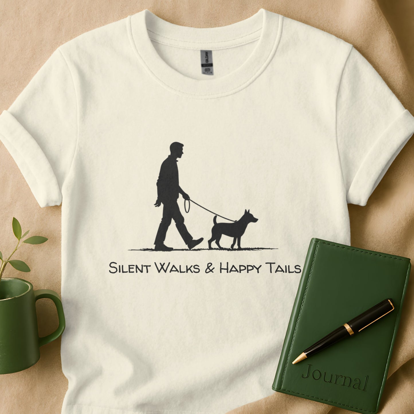 Silent Walks and Happy Tails Shirt Product
