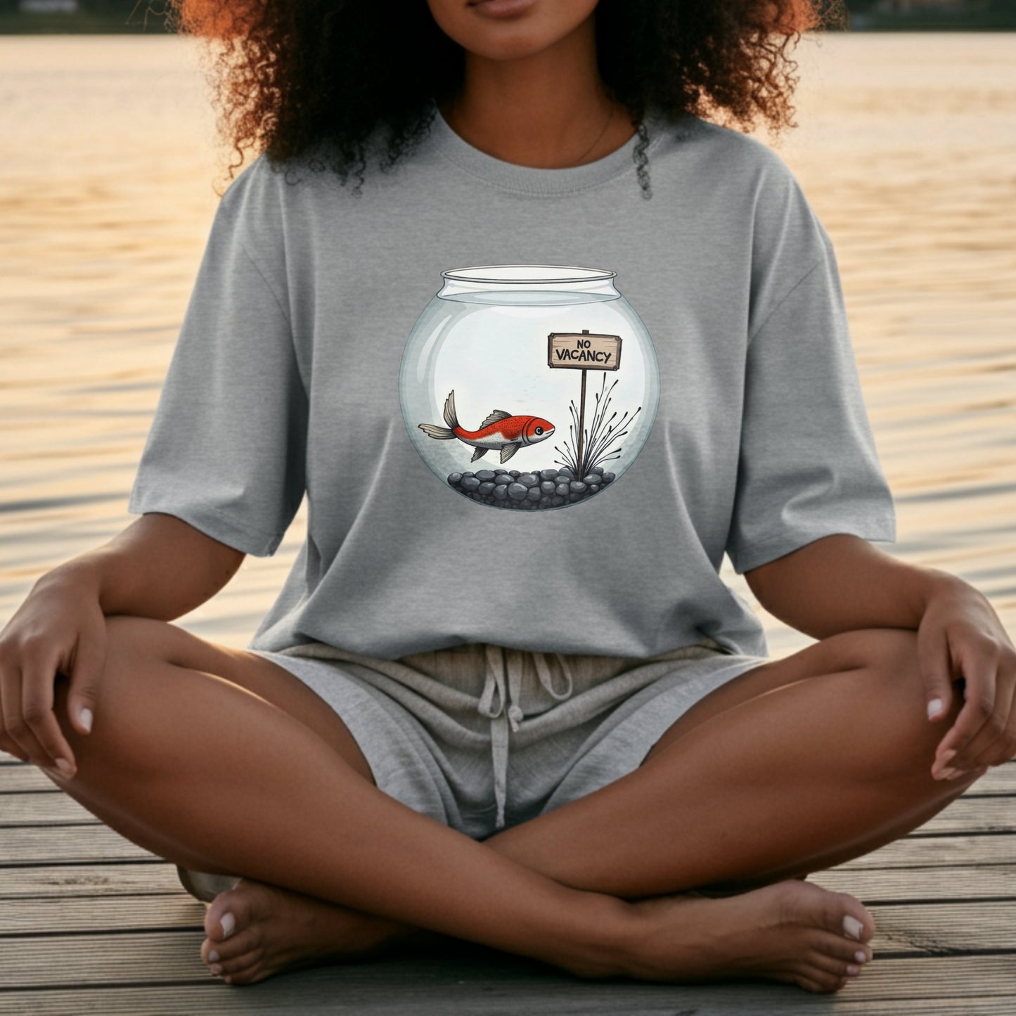 Goldfish No Vacancy Design Short Sleeve Shirt product