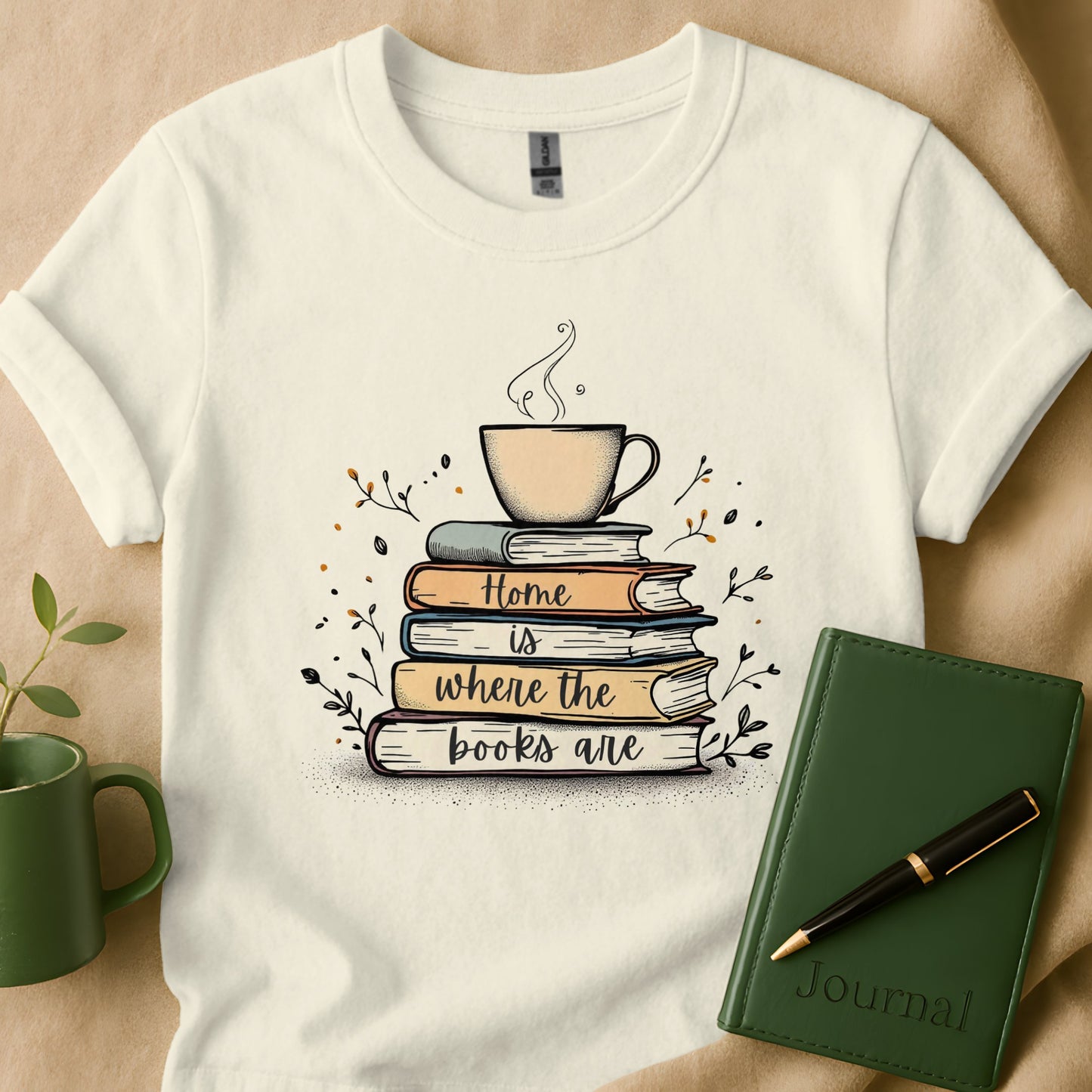 Home Is Where The Books Are Graphic T-shirt product