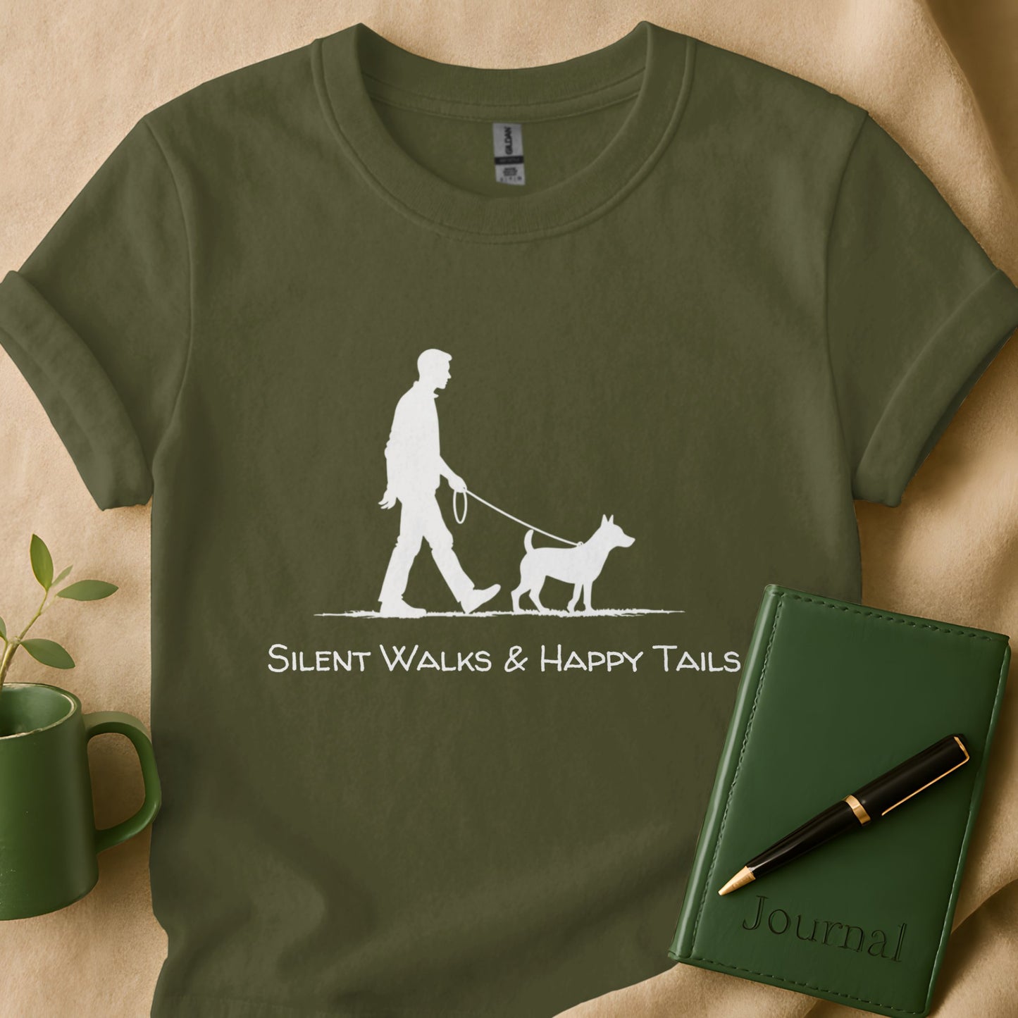 Silent Walks and Happy Tails T-Shirt product type