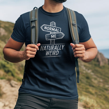 Normal Me Naturally Weird Sign Post Graphic product type