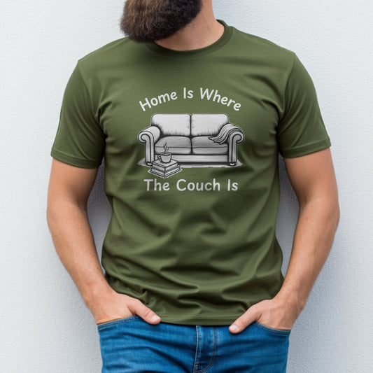 Home Is Where The Couch Is Graphic T-Shirt product type