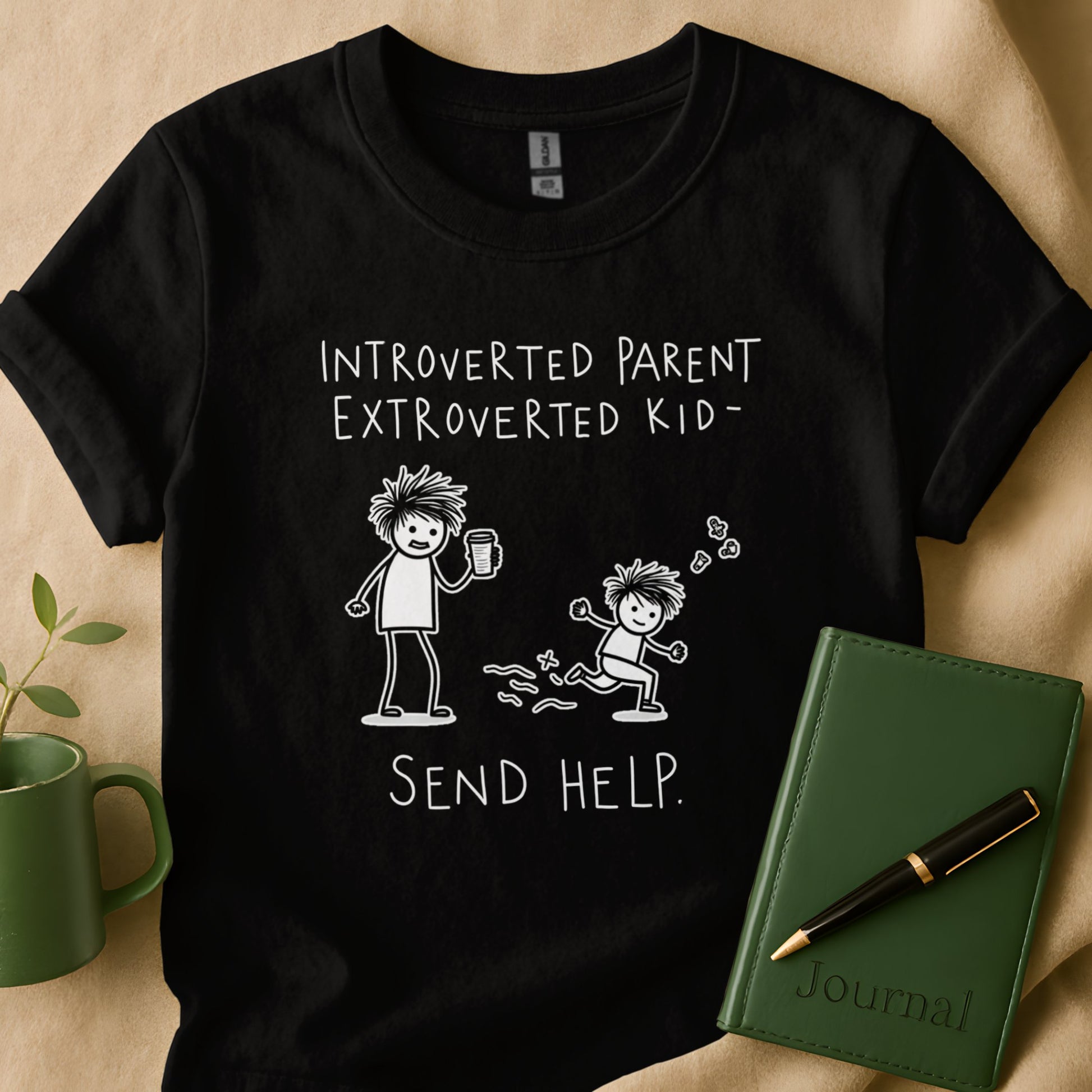 Introverted Parent Extroverted Kid Send Help product type