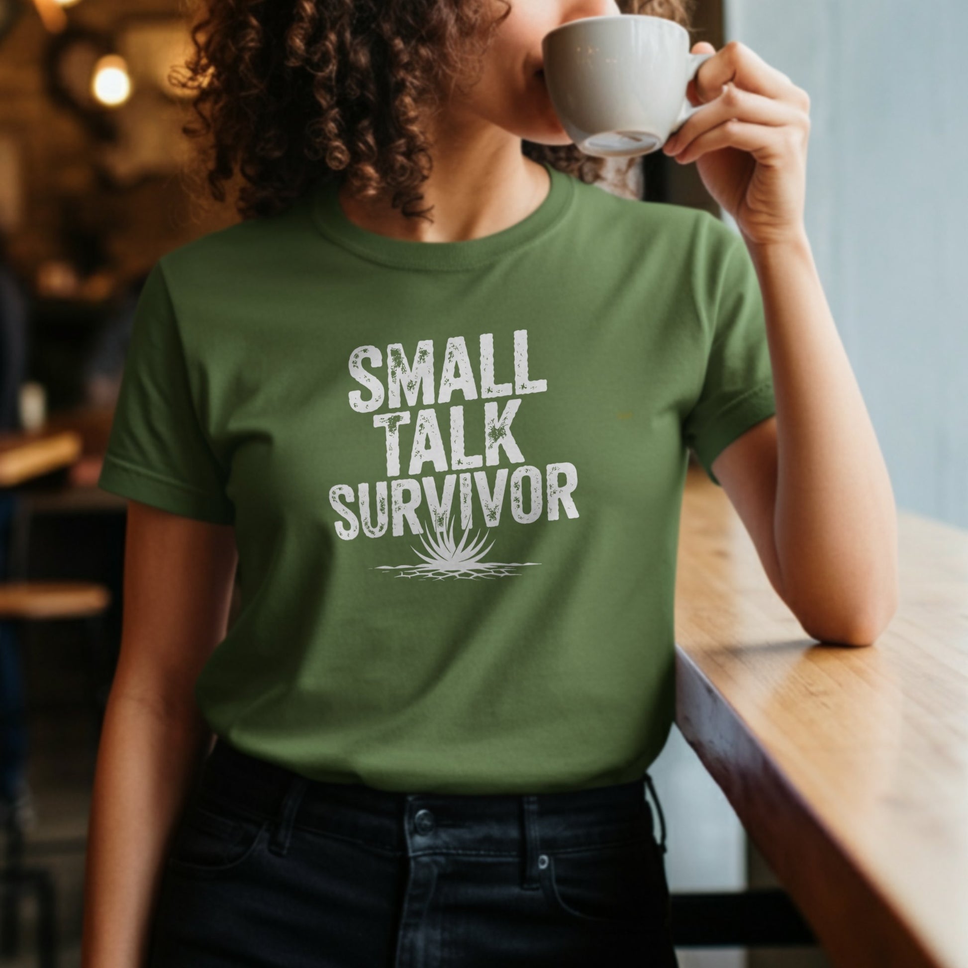 Small Talk Survivor Graphic Tee Shirt product type