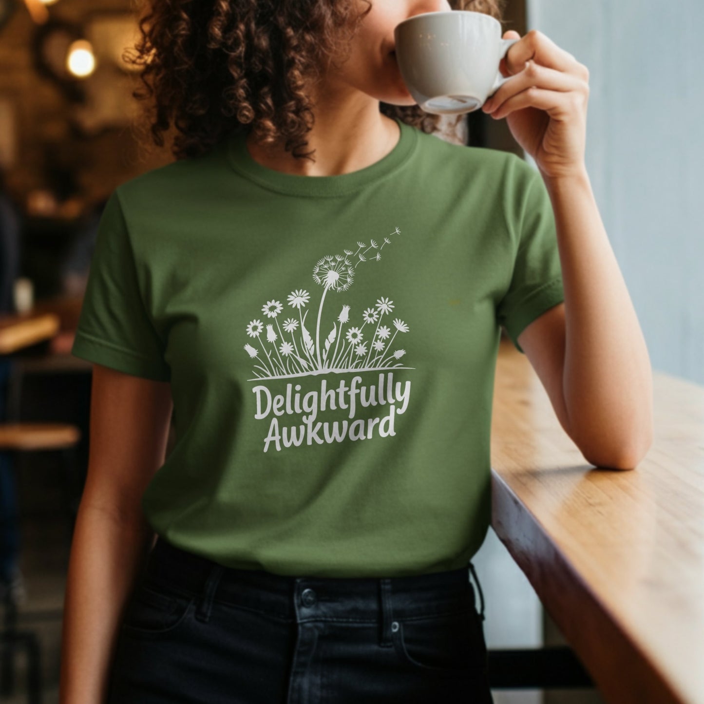 Delightfully Awkward Quote Graphic Tee product type
