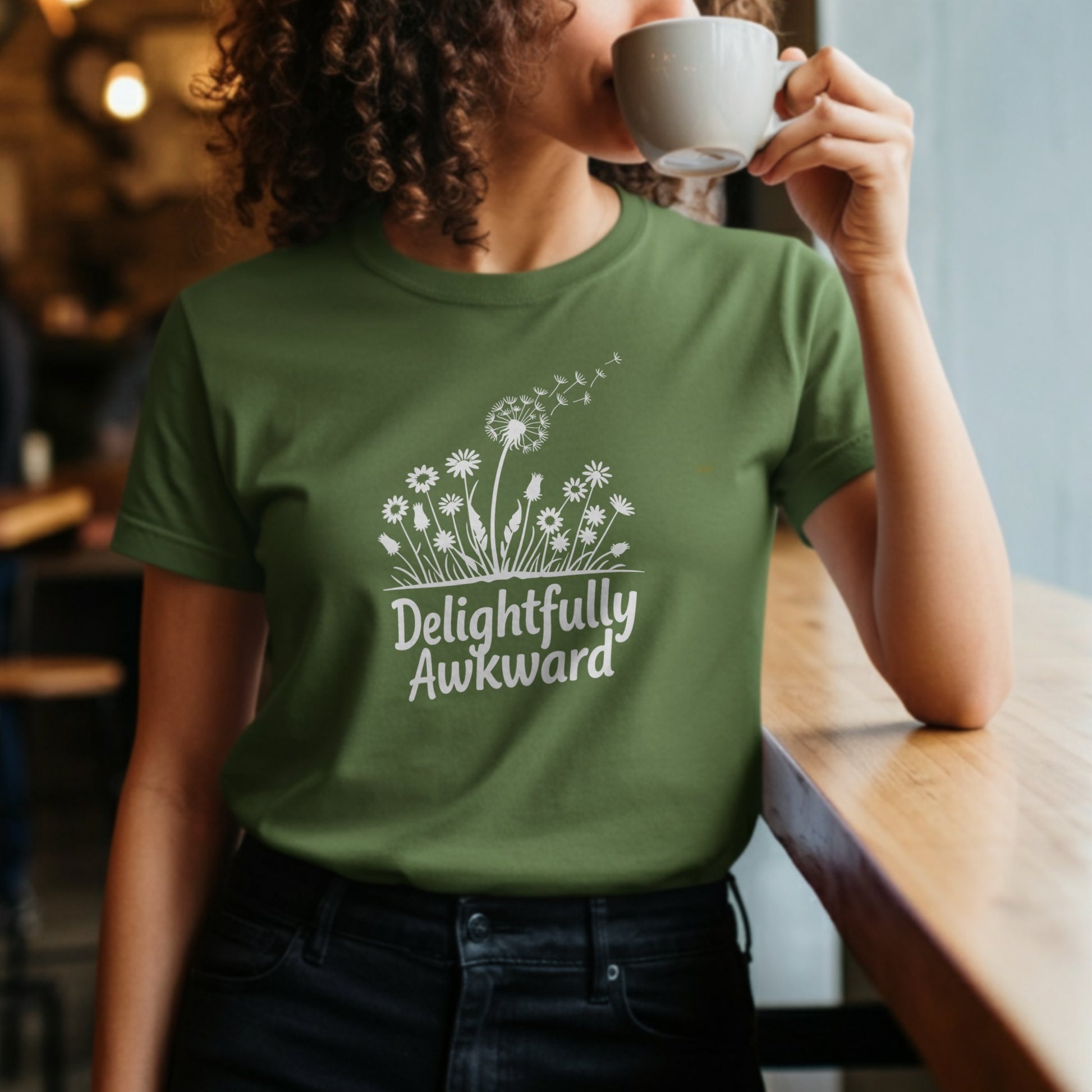 Delightfully Awkward Quote Graphic Tee product type