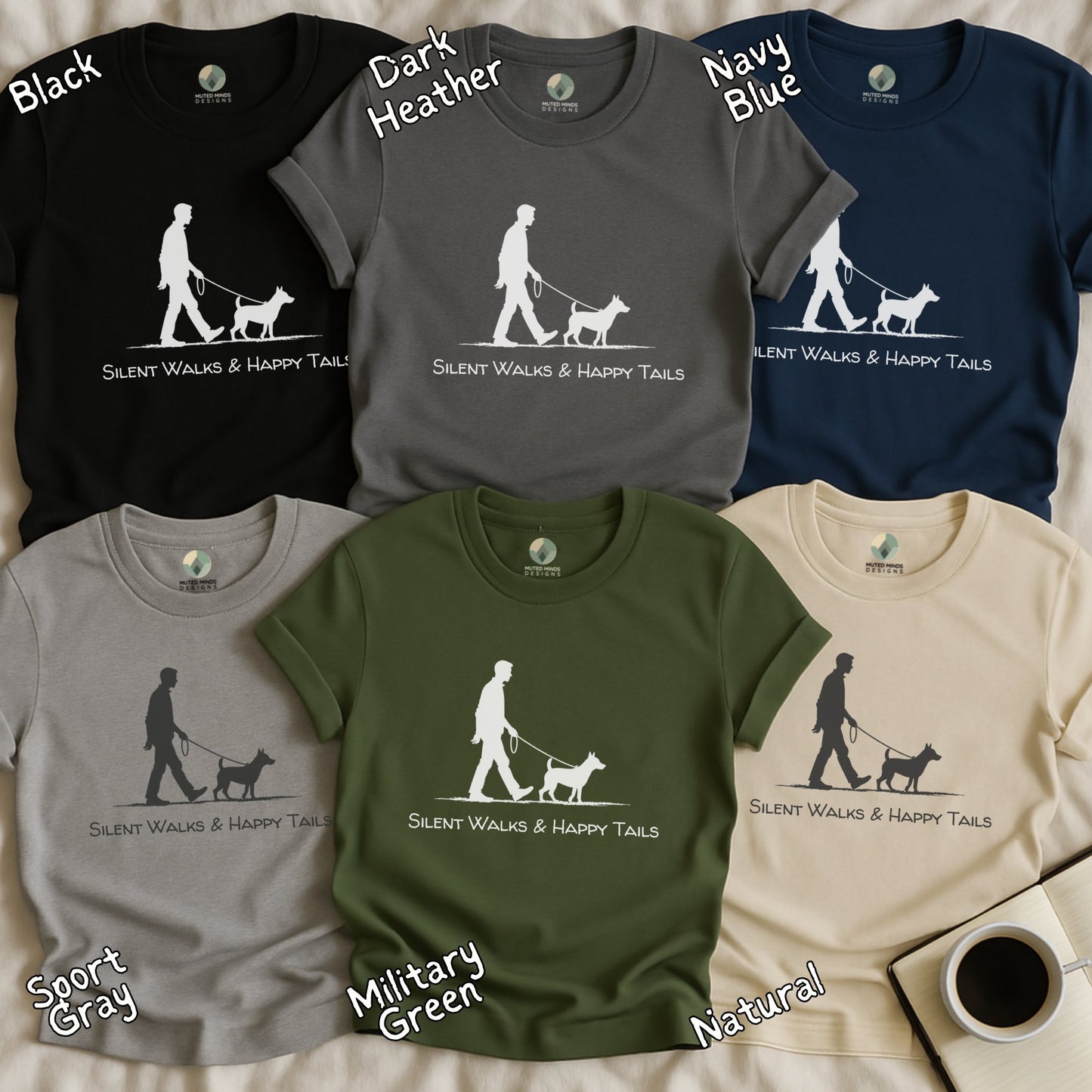 Silent Walks & Happy Tails Graphic T-Shirt product