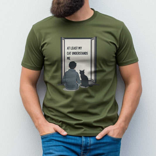 At Least My Cat Understands Me Graphic T-shirt product type