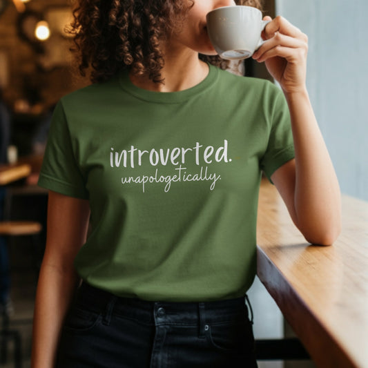 Unapologetically Introverted Green T-Shirt product