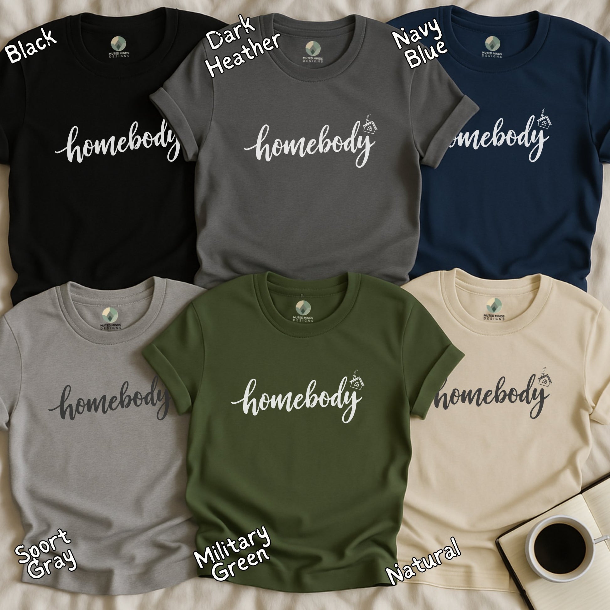 Natural Dark Heather Homebody Tshirt product type