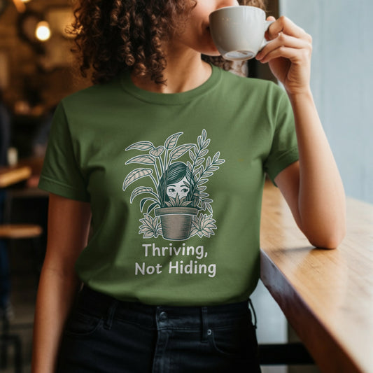 Thriving Not Hiding Graphic Tee Shirt product type