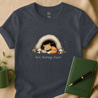 Rest Recharge Repeat Fox Themed Apparel product type