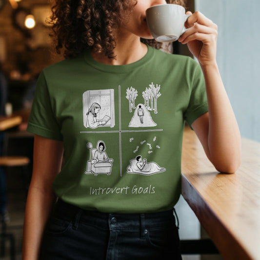 Introvert Goals Graphic T-Shirt product type