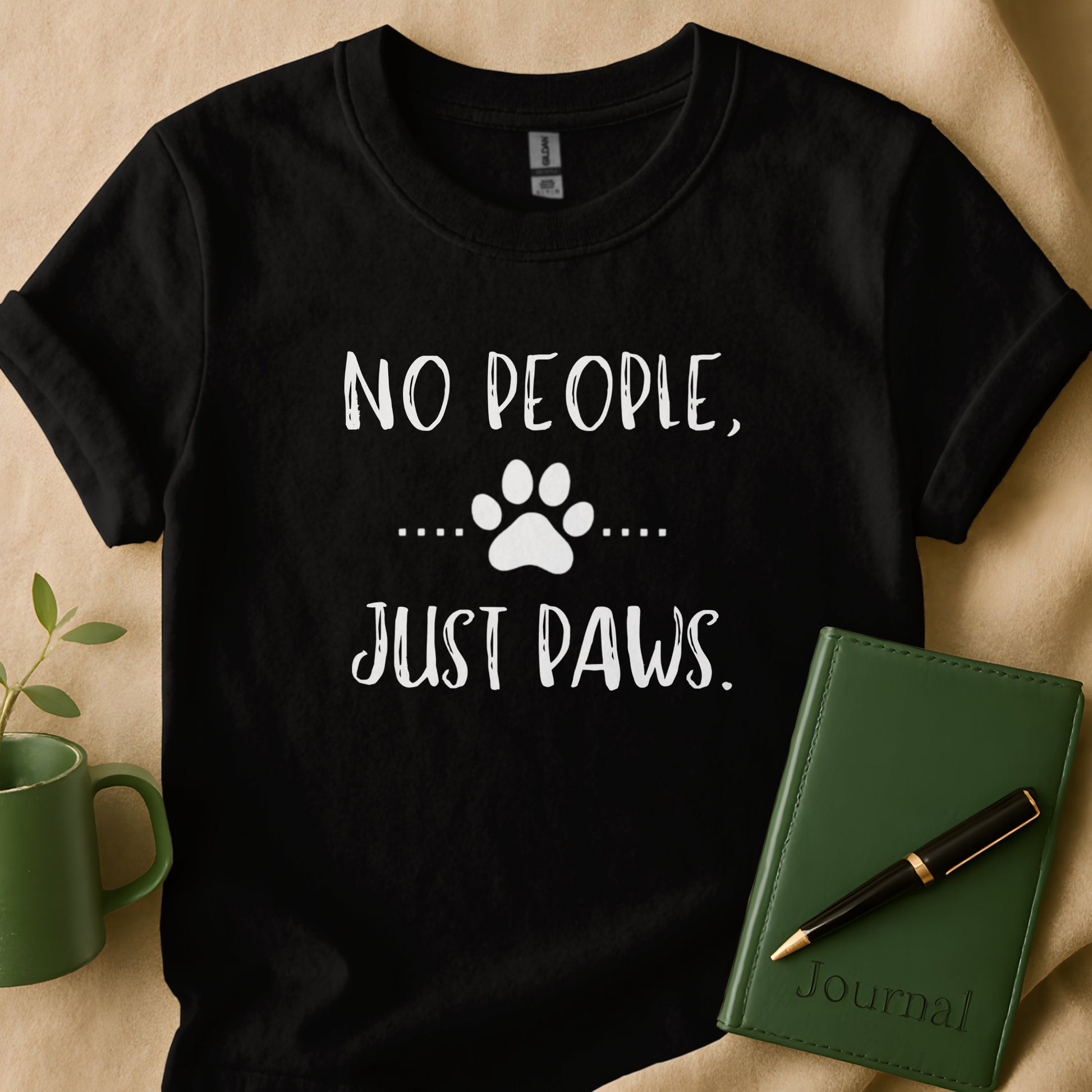 No People Just Paws Cute Casual T-shirt Product