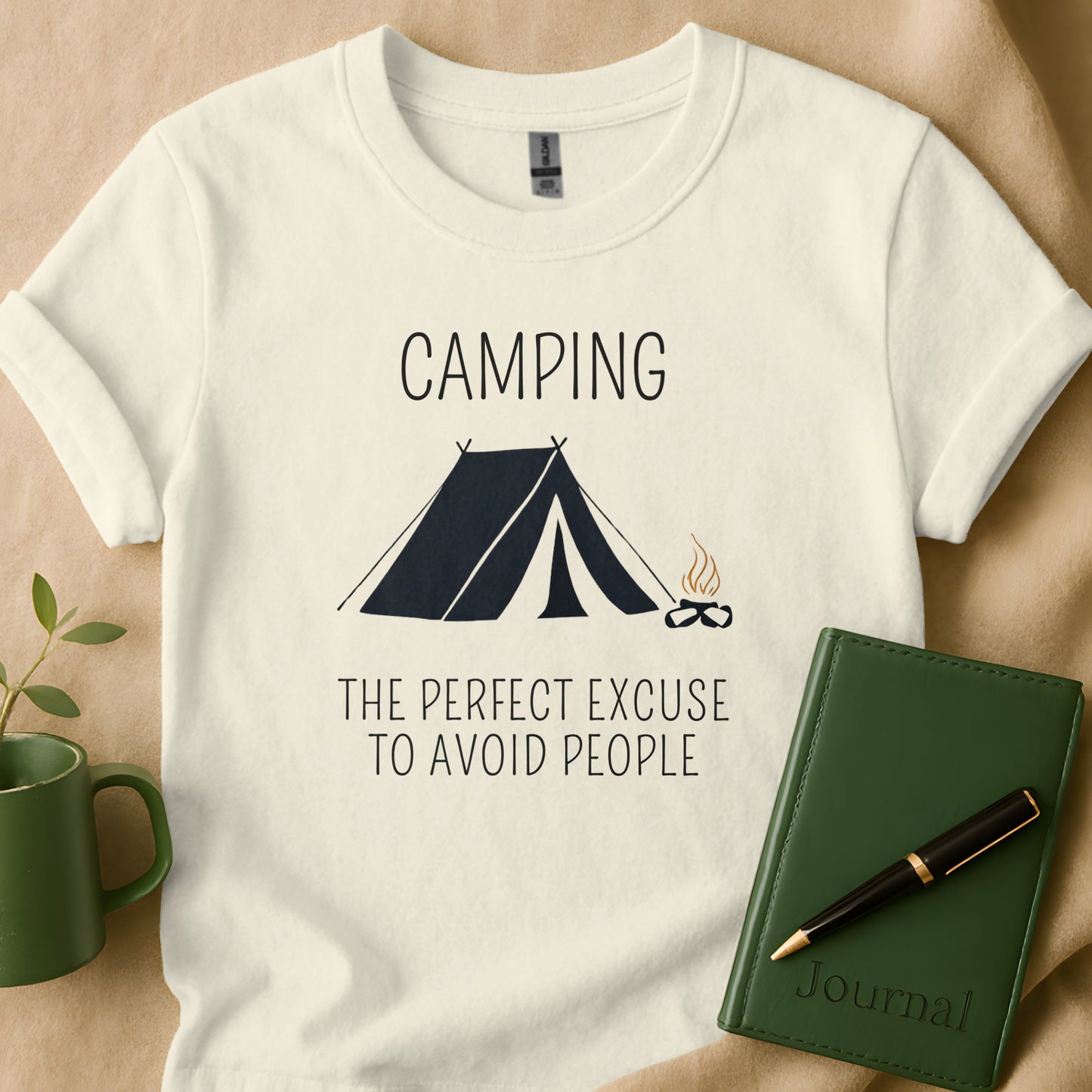 Camping The Perfect Excuse To Avoid People T Shirt
